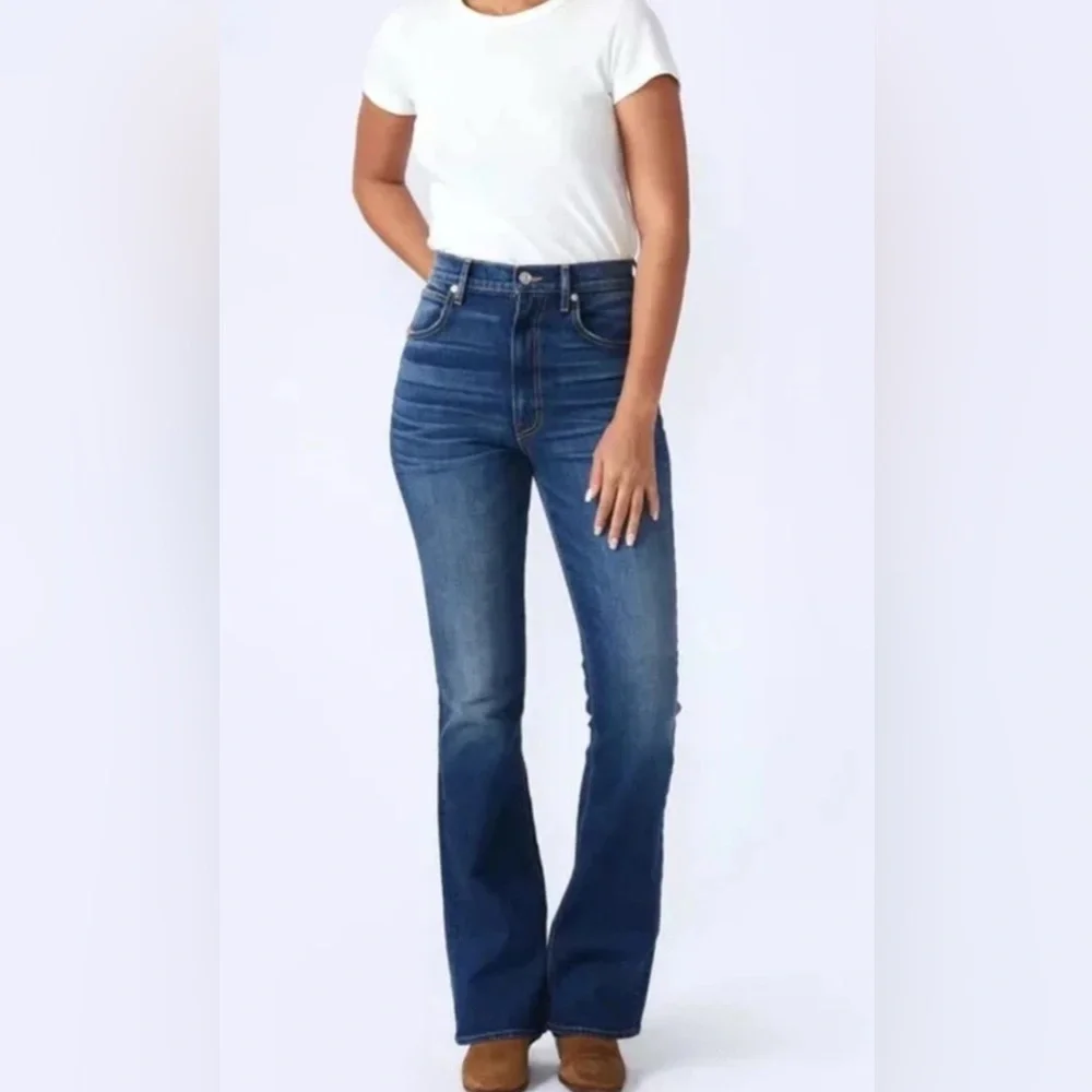 SLVRLAKE Charlotte High Rise Atlantic City Bootcut Flare Blue Jeans size 28 - Picture 1 of 8